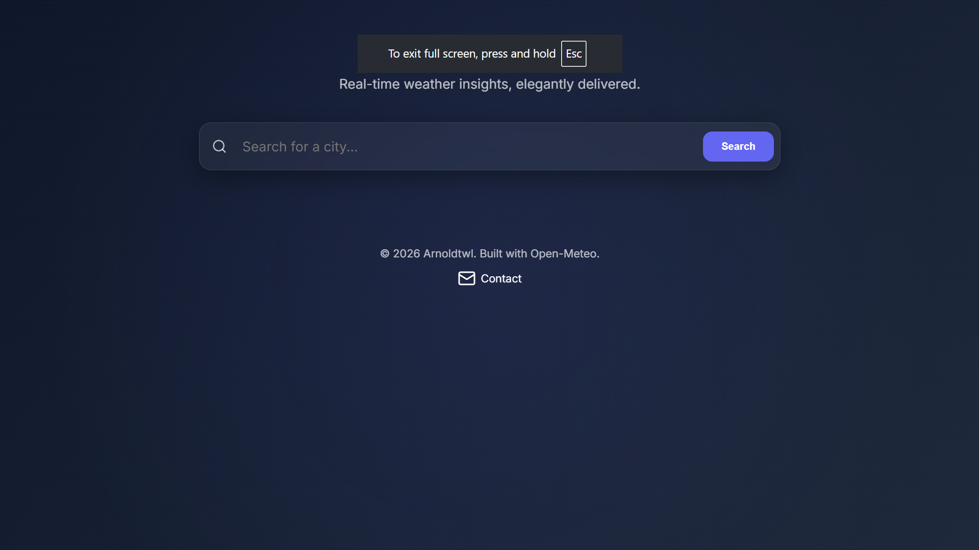 City & Weather Information Server